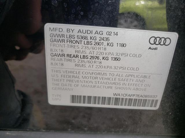 WA1CFAFP7EA085937 2014 AUDI Q5, photo no. 10