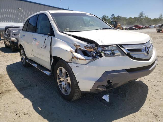 Salvage cars for sale from Copart Spartanburg, SC: 2008 Acura MDX Techno