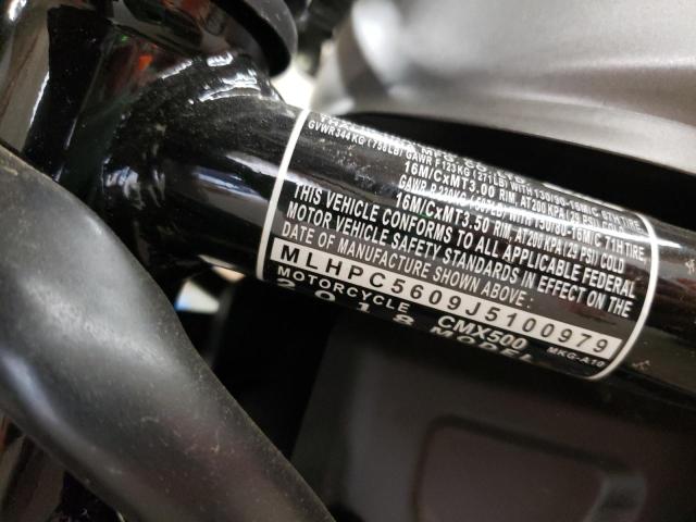 2018 HONDA CMX500 MLHPC5609J5100979