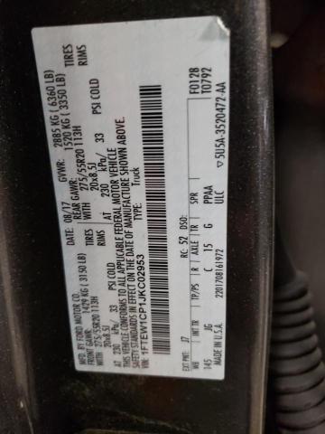 2018 FORD F150 2WD 1FTEW1CP1JKC02953