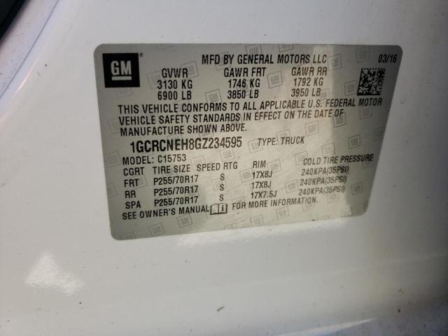 2016 CHEVROLET SILVRDO LT 1GCRCNEH8GZ234595