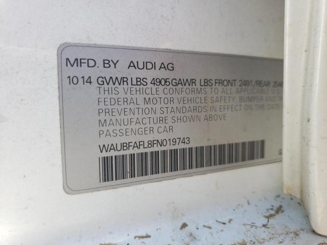 2015 AUDI A4 2.0T WAUBFAFL8FN019743