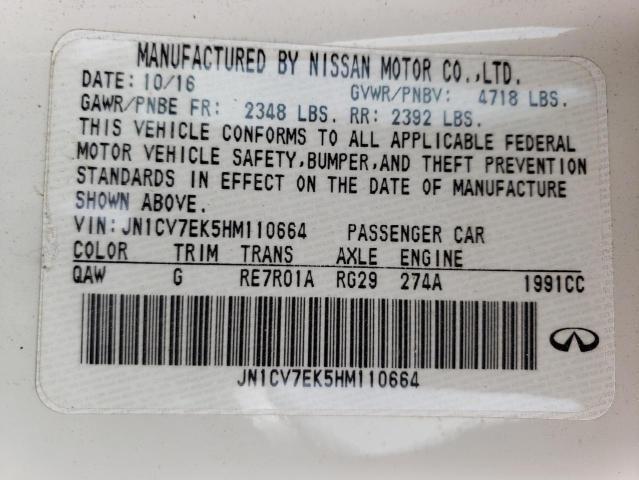 2017 INFINITI Q60 BASE JN1CV7EK5HM110664