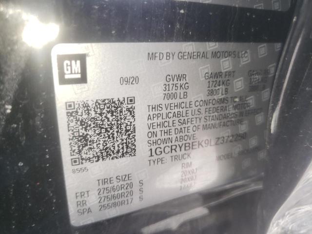 1GCRYBEK9LZ372250 Chevrolet Silverado 2020. Фото: 9