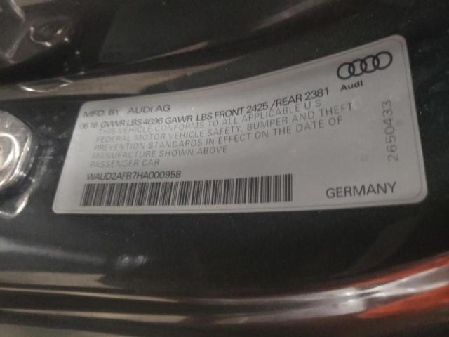 2017 AUDI A5 SPORT WAUD2AFR7HA000958