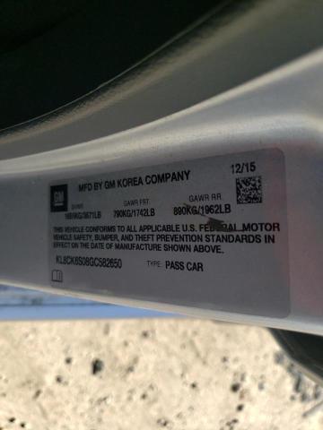 2016 CHEVROLET SPARK EV 1 KL8CK6S08GC582650