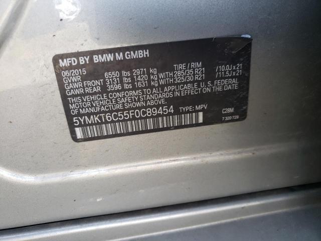 2015 BMW X5 M 5YMKT6C55F0C89454