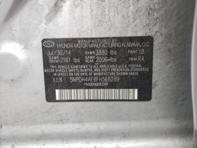 5NPDH4AE6FH568289 Hyundai Elantra Se 2015. Фото: 9