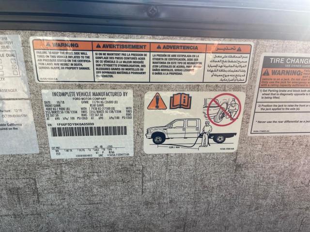 2019 FORD F53 1F66F5DY8K0A05099