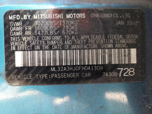 2015 MITSUBISHI MIRAGE DE ML32A3HJ0FH041309