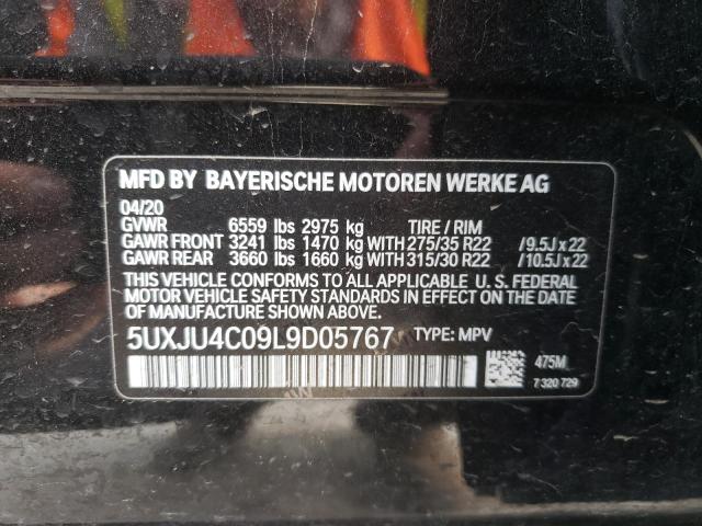 2020 BMW X5 M50I 5UXJU4C09L9D05767