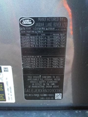 2022 LAND ROVER DEFENDER 1 SALEJERX8N2093385