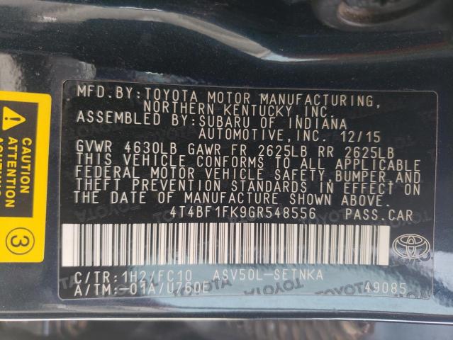 2016 TOYOTA CAMRY LE - 4T4BF1FK9GR548556