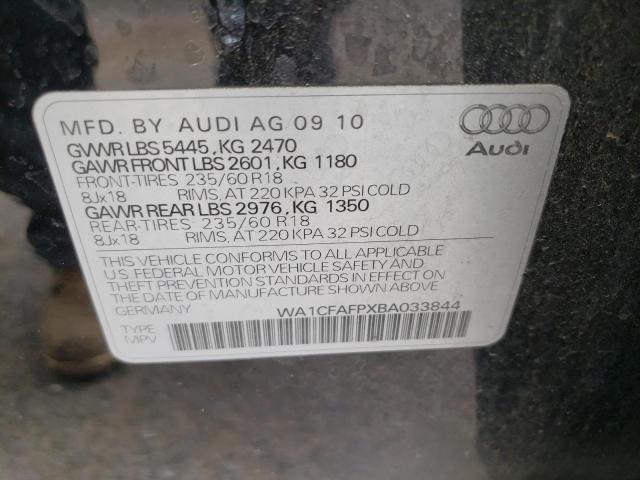 WA1CFAFPXBA033844 Audi Q5 Premium 2011. Фото: 9