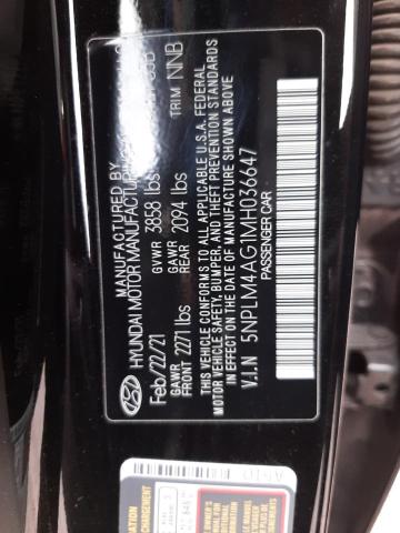 5NPLM4AG1MH036647 Hyundai Elantra Se 2021. Фото: 9