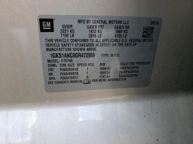 2016 GMC YUKON SLE 1GKS1AKC8GR472959