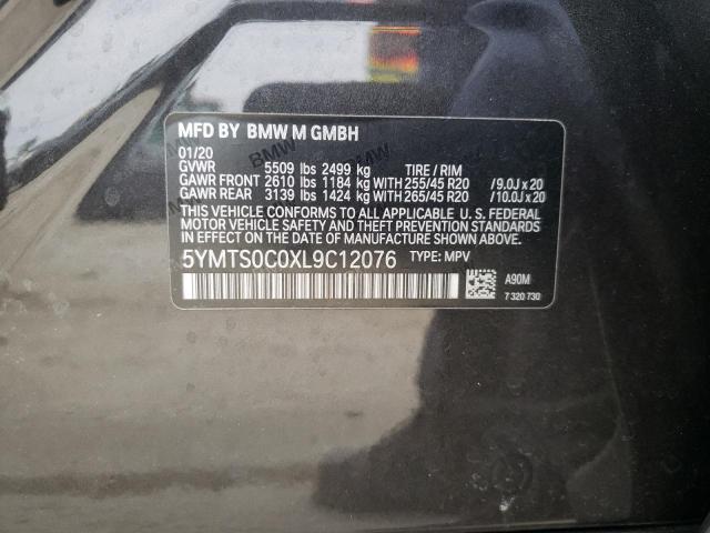 2020 BMW X3 M COMPE 5YMTS0C0XL9C12076