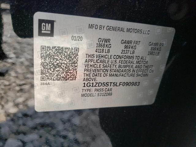 2020 CHEVROLET MALIBU LT - 1G1ZD5ST5LF090983