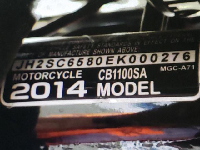 2014 HONDA CB1100 SA JH2SC6580EK000276
