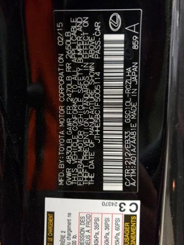 2015 LEXUS RC 350 JTHHE5BC1F5005114