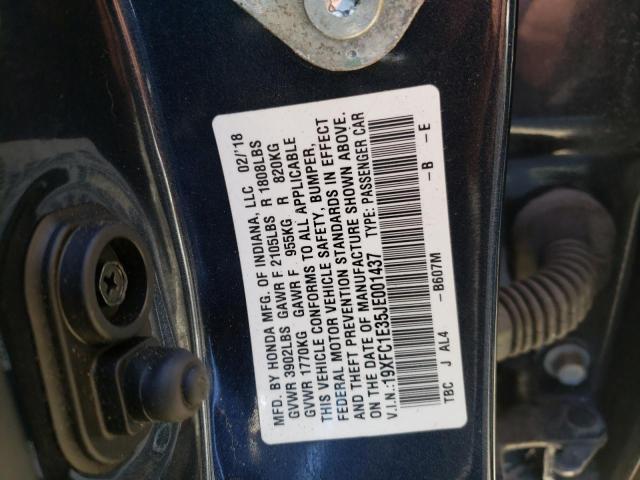 2018 HONDA CIVIC EX - 19XFC1E35JE001437