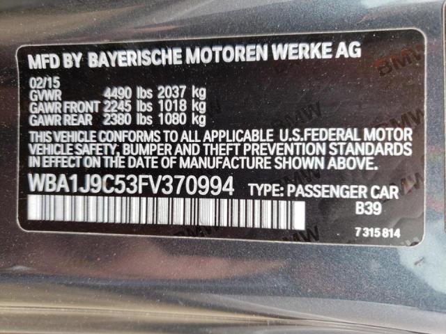 2015 BMW M235XI WBA1J9C53FV370994