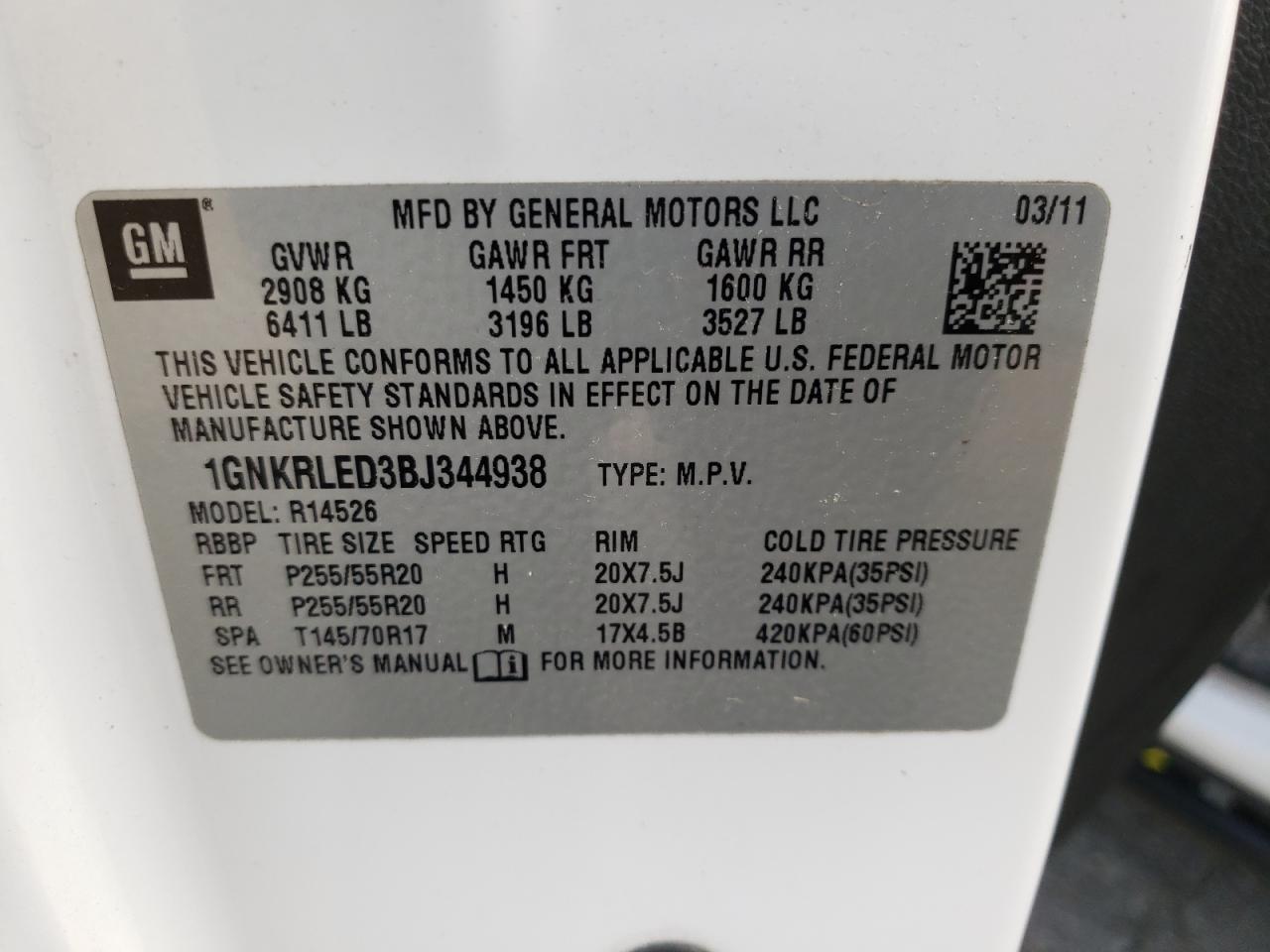 2011 Chevrolet Traverse - Image 10