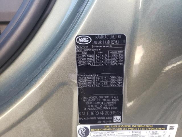 2022 LAND ROVER DEFENDER 9 SALEJ6RX4N2091915