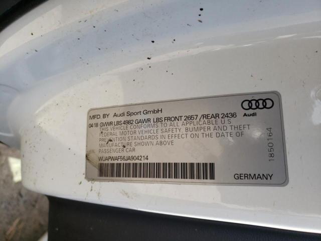 2018 AUDI RS5 WUAPWAF56JA904214