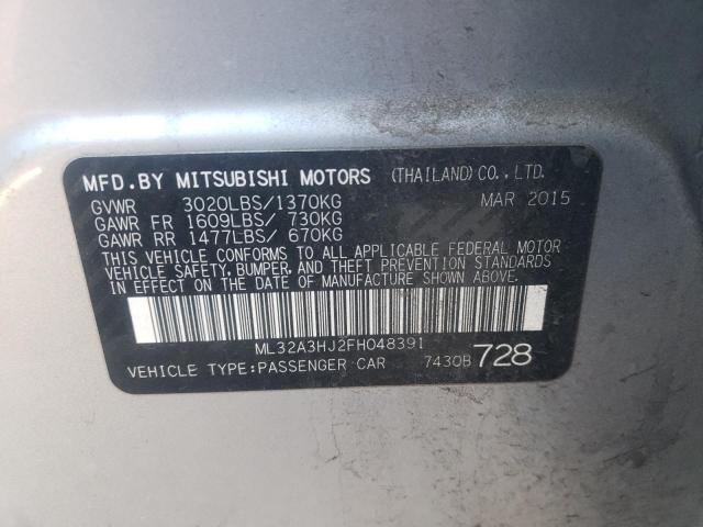 2015 MITSUBISHI MIRAGE DE ML32A3HJ2FH048391