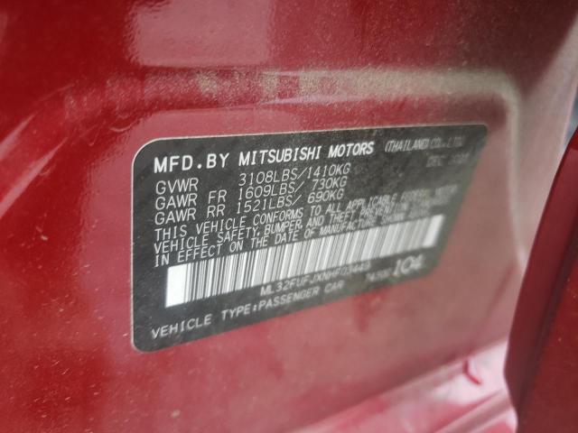 2022 MITSUBISHI MIRAGE ML32FUFJXNHF03449