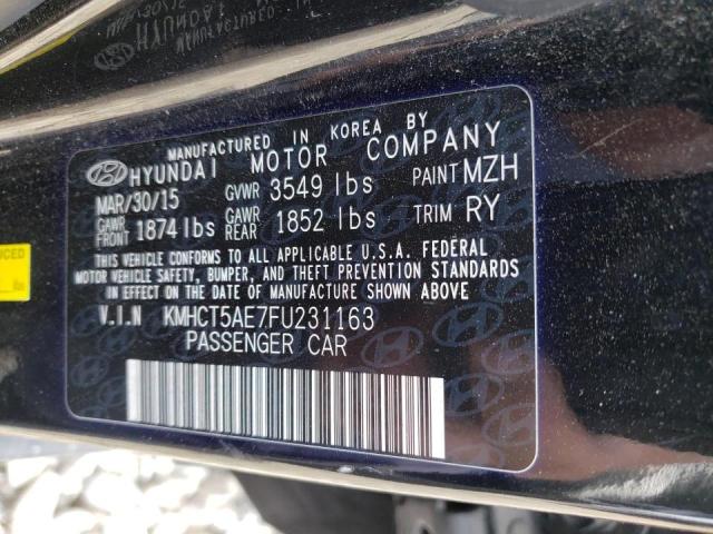 2015 HYUNDAI ACCENT GS KMHCT5AE7FU231163