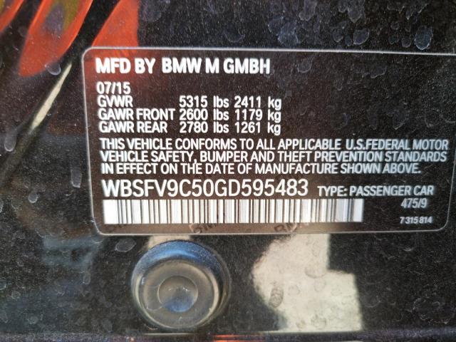 2016 BMW M5 WBSFV9C50GD595483