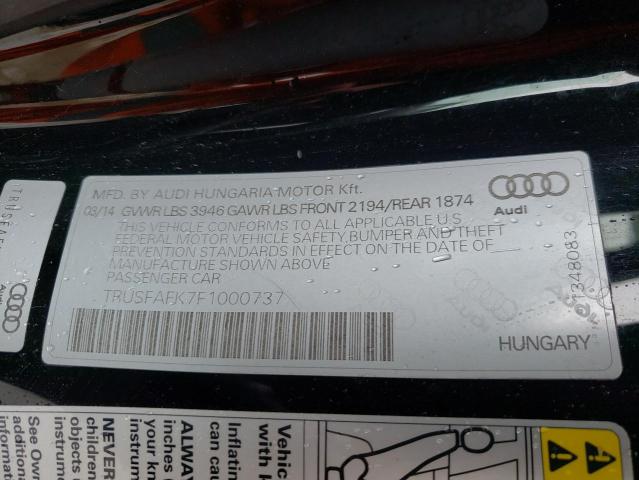 2015 AUDI TT TRUSFAFK7F1000737