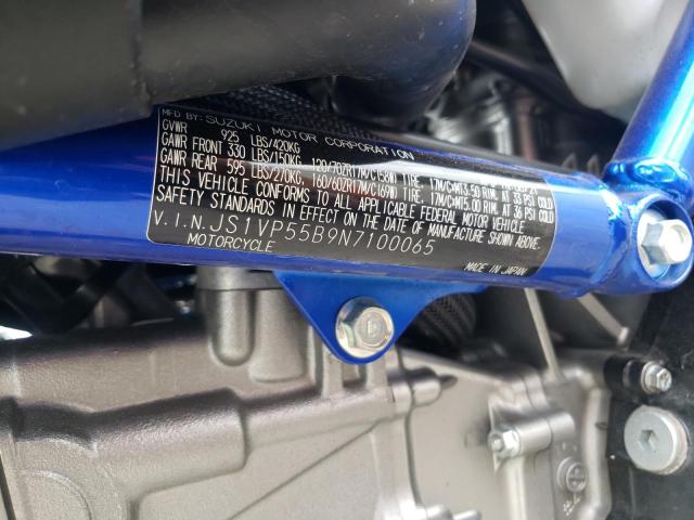 2022 SUZUKI SFV650 JS1VP55B9N7100065