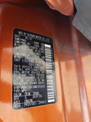 2021 NISSAN ROGUE PLAT JN8AT3DC0MW105839