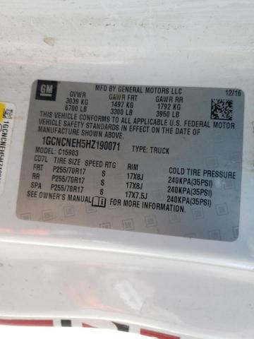 2017 CHEVROLET 1500 SILVE 1GCNCNEH5HZ190071