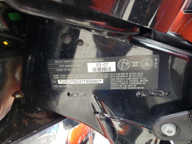 2007 HARLEY-DAVIDSON FLHTCUSE 1HD1PR81X7Y956985