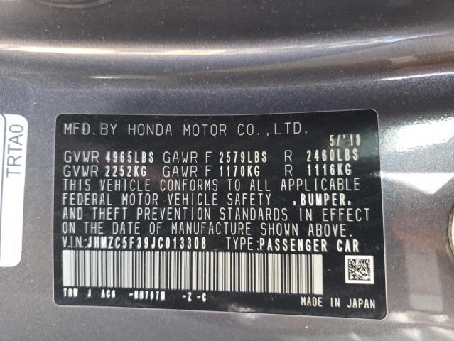 2018 HONDA CLARITY TO JHMZC5F39JC013308