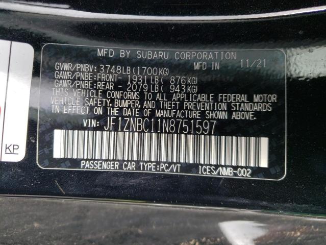 2022 TOYOTA 86 JF1ZNBC11N8751597