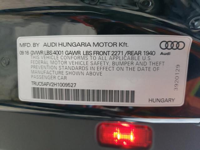 2017 AUDI TT TRUC5AFV2H1009527