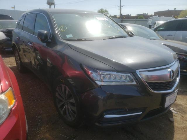Salvage cars for sale from Copart Chicago Heights, IL: 2015 Acura MDX Techno