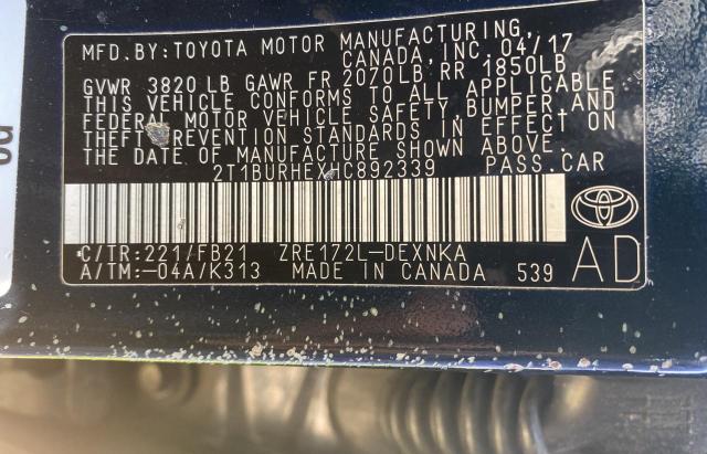 Фото: 2T1BURHEXHC892339 - 10