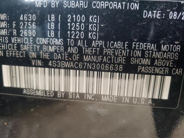 2022 SUBARU LEGACY PRE 4S3BWAC67N3006638