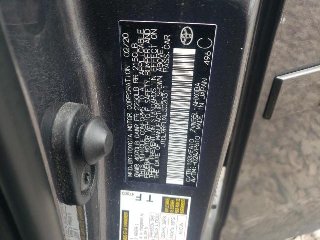 2020 TOYOTA PRIUS LE JTDL9RFUXL3020311