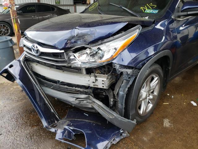 VIN 5TDDKRFH3ES062316 2014 Toyota Highlander, Limited no.9