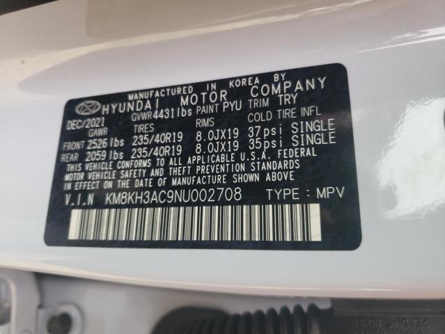 2022 HYUNDAI KONA KM8KH3AC9NU002708