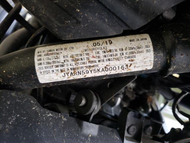 2019 YAMAHA MXT850 GT JYARN59Y5KA000163