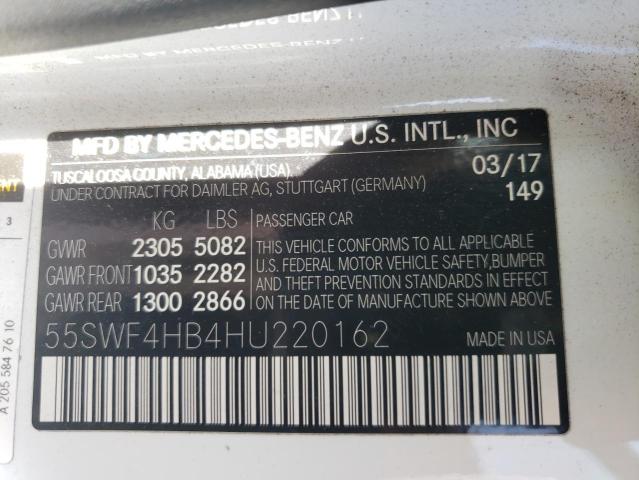 2017 MERCEDES-BENZ C 350E 55SWF4HB4HU220162