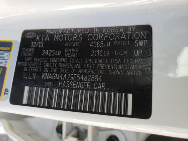 KNAGM4A79E5482884 Kia Optima Lx 2014. Фото: 9